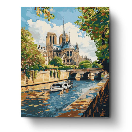 Paris Seine - miicreative - Paint by Numbers fixed Kit