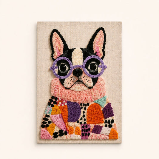 Patchwork Pup Chic - Vertical Edition