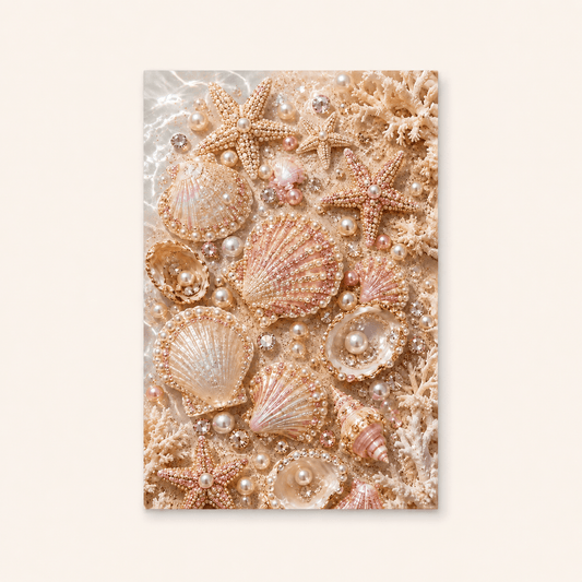 Pearlescent Ocean Treasures - Pearl Painting - miicreative