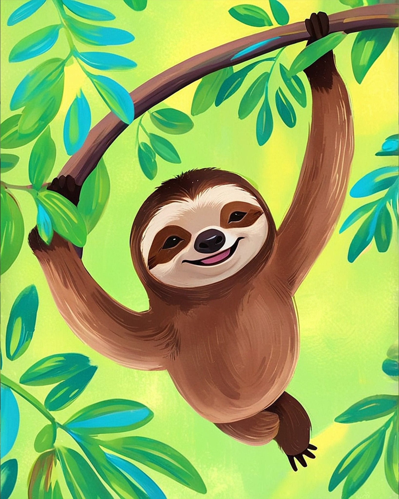 Playful Sloth Adventure - Kids - miicreative