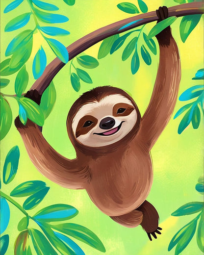 Playful Sloth Adventure - Kids - miicreative
