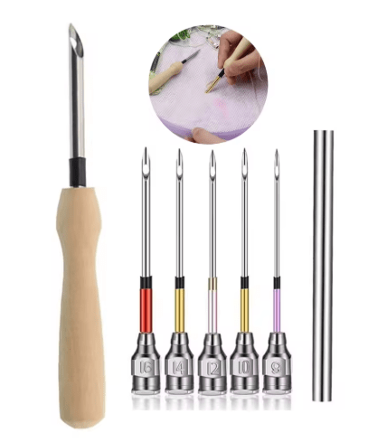 Premium Wooden Punch Needle Tool Set - miicreative