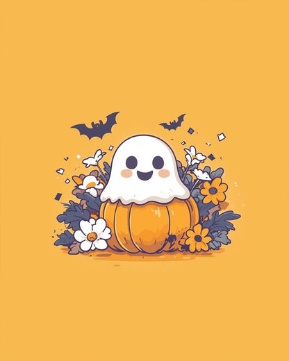 Pumpkin Ghost Delight - Halloween - miicreative