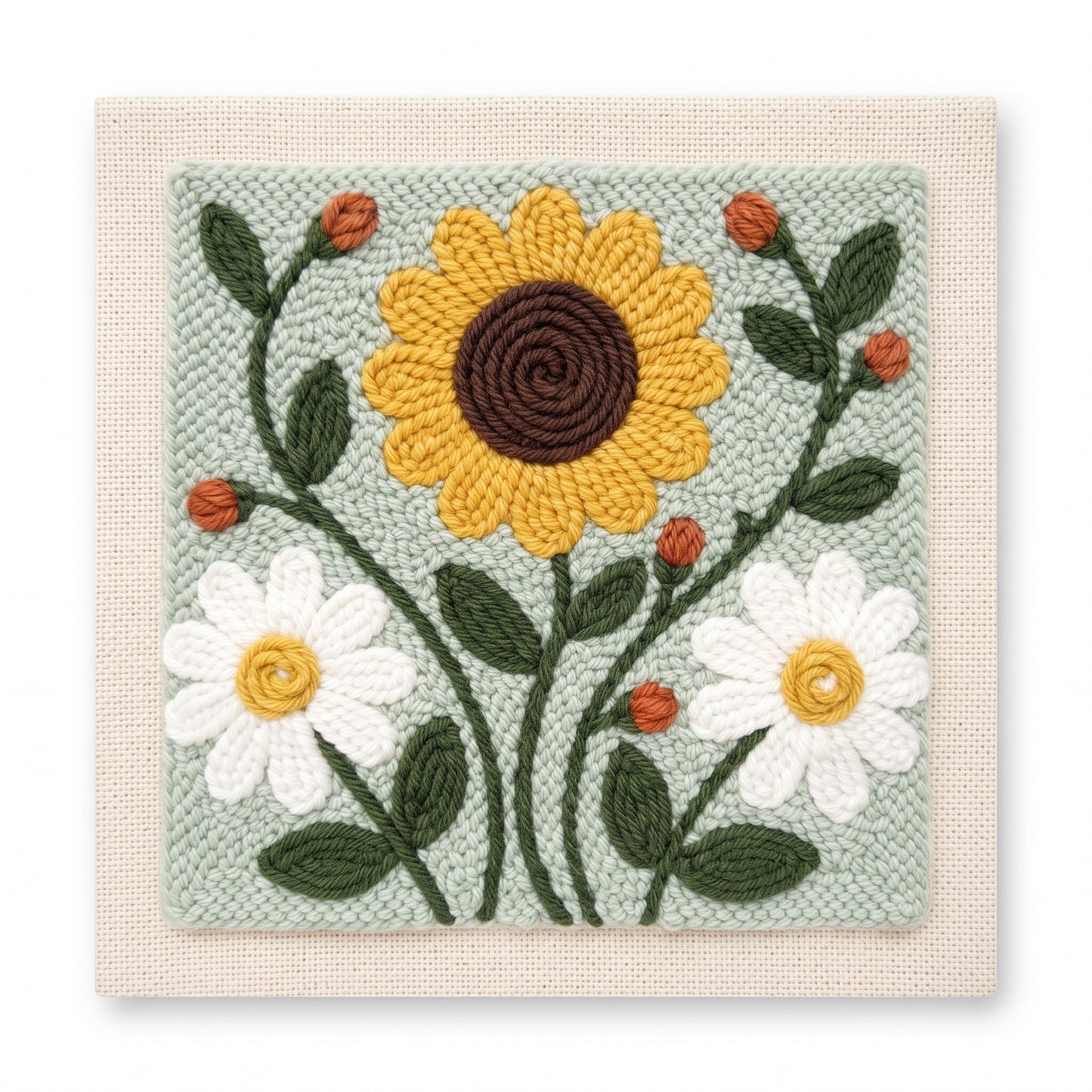 Sunflower & Daisy Harmony – Square Edition