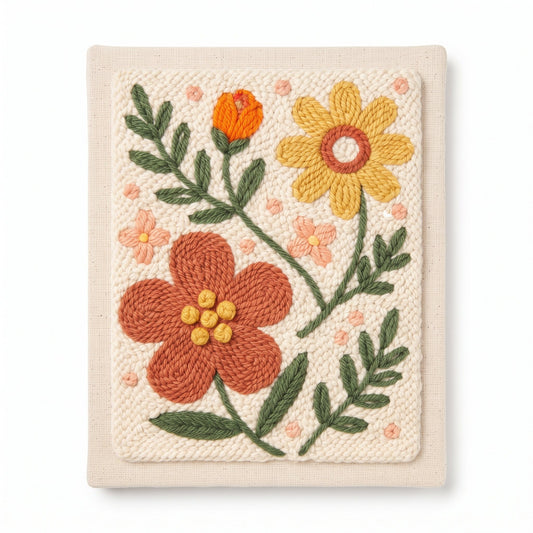 Rustic Amber Blossoms - Vertical Edition