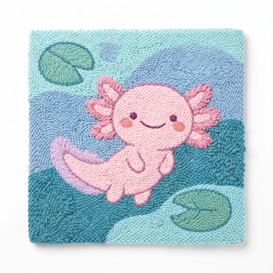 Happy Axolotl - Square Edition