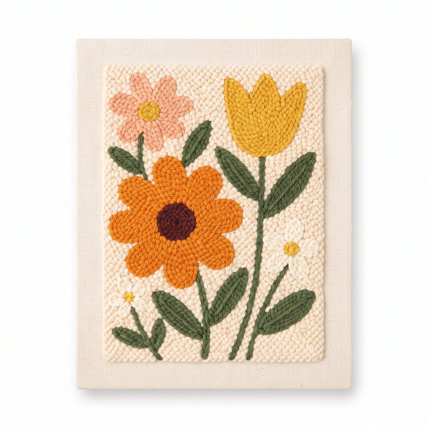 Golden Retro Meadow - Vertical Edition