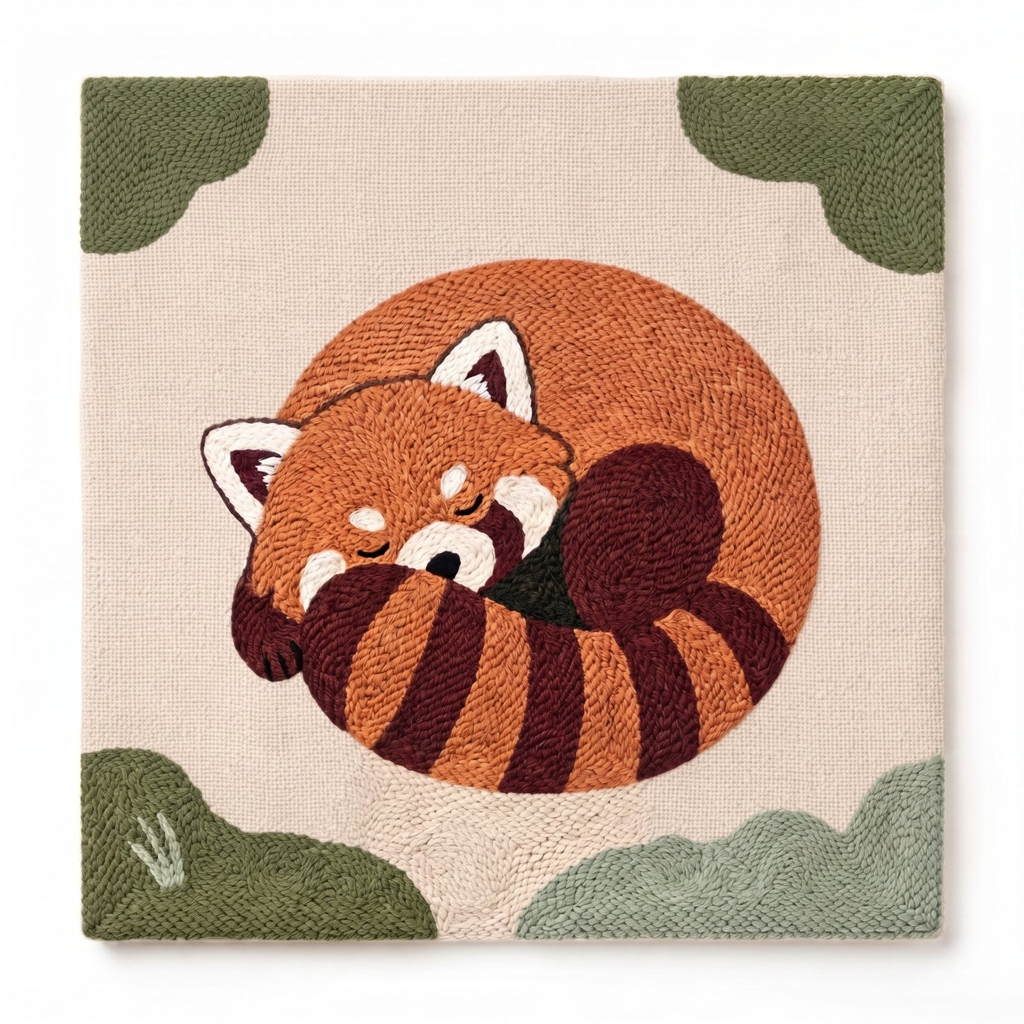 Snuggly Red Panda - Square Edition