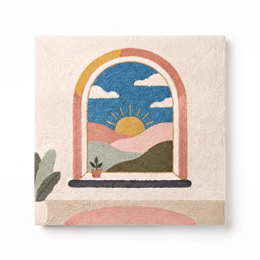 Sunrise Window View - Square Edition