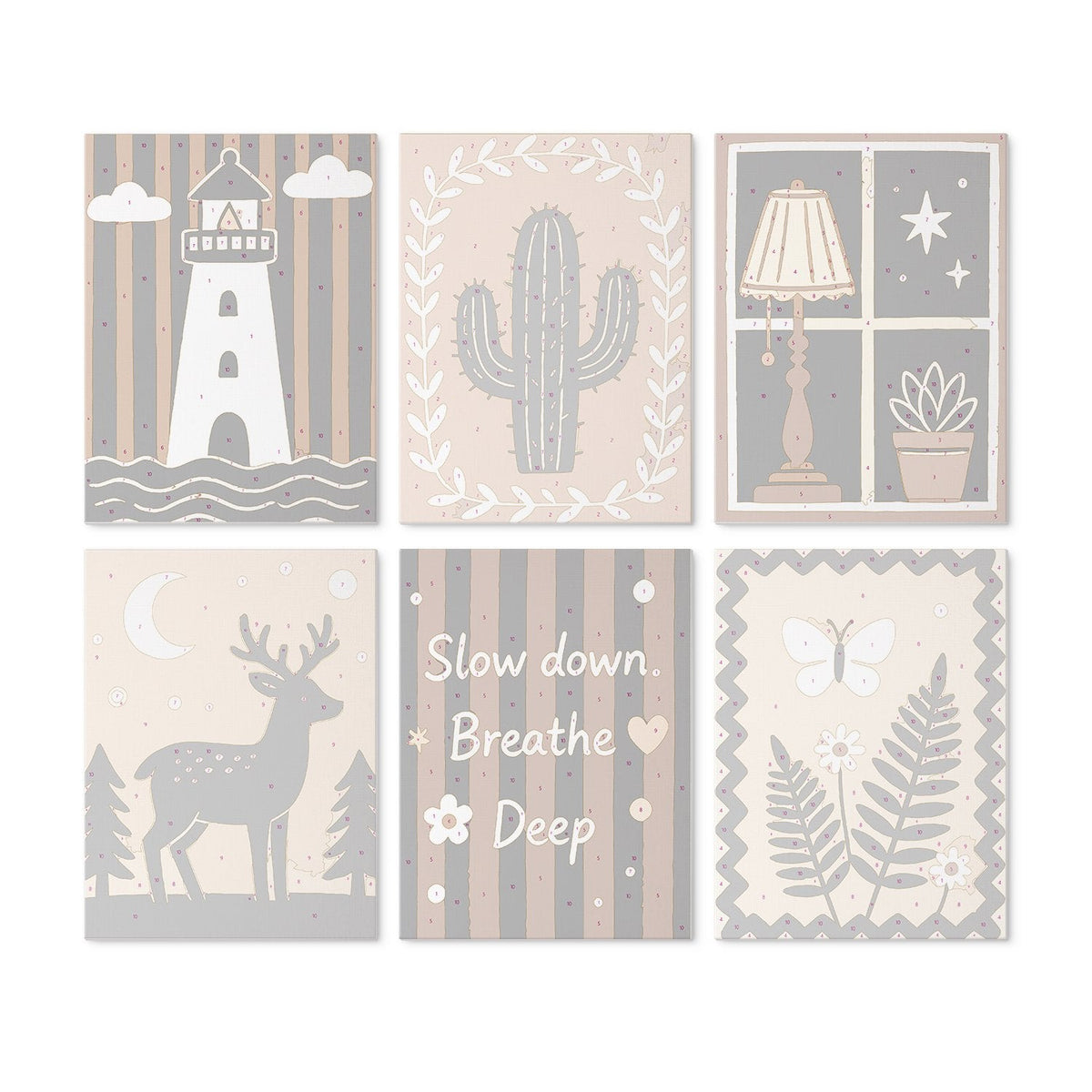 Quiet Nature – Set of 6 Mini Paintings - miicreative