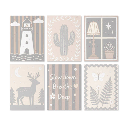 Quiet Nature – Set of 6 Mini Paintings - miicreative