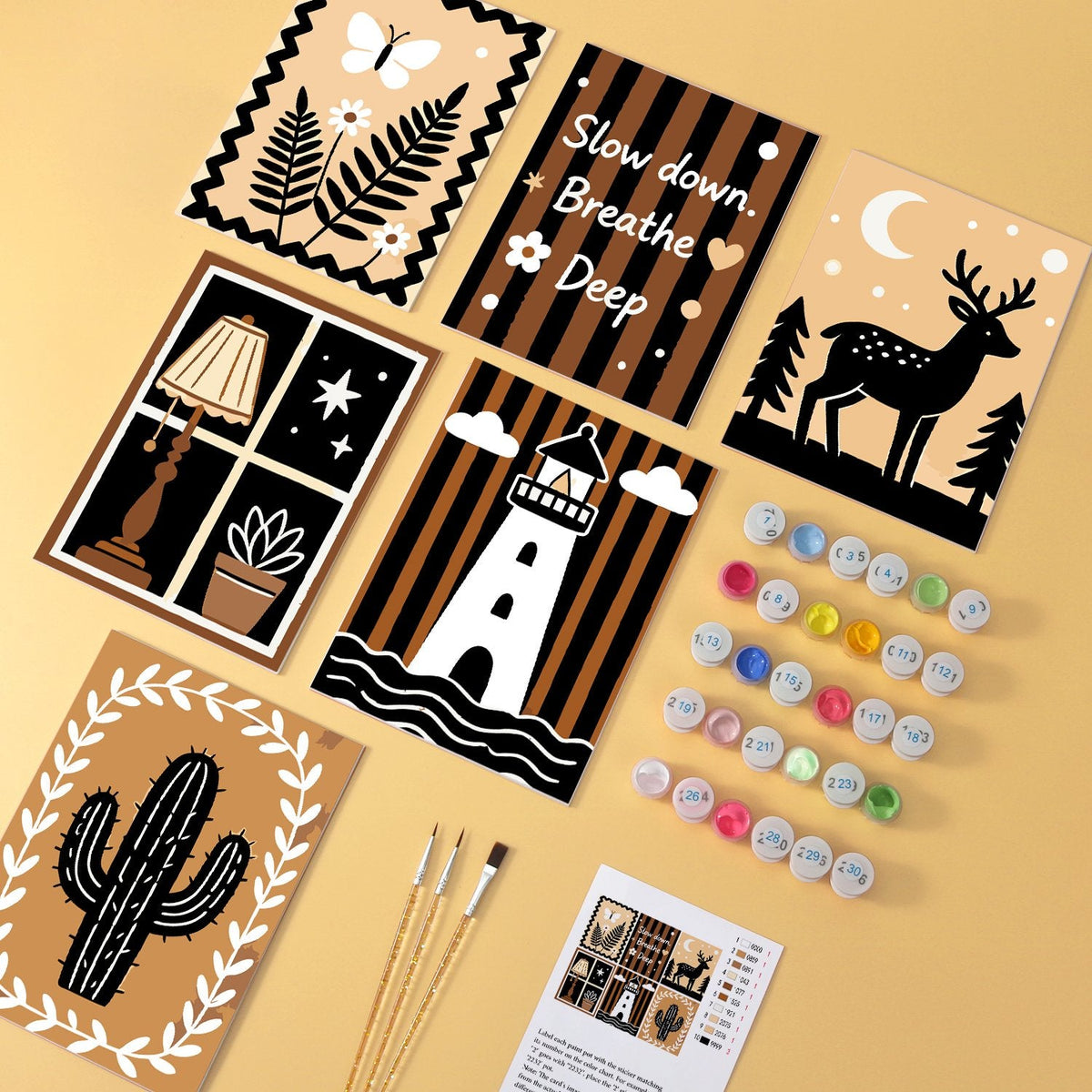 Quiet Nature – Set of 6 Mini Paintings - miicreative