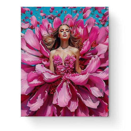 Radiant Blossom Embrace - Floral Women - miicreative
