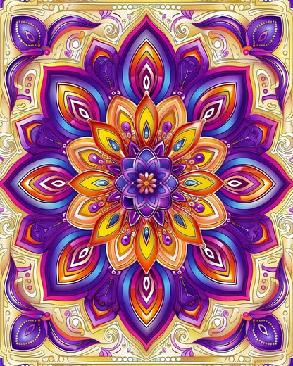 Radiant Blossom Mandala - Mandalas - miicreative