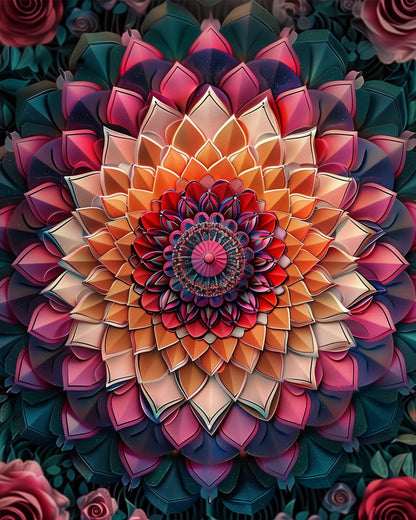 Radiant Blossom - Mandalas - miicreative