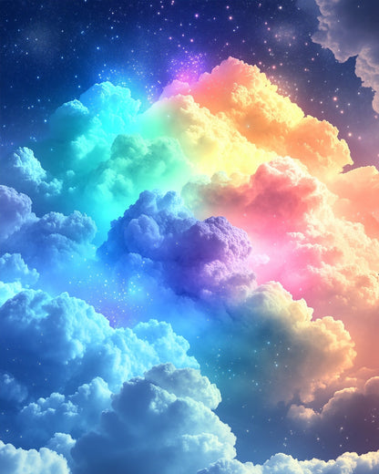 Rainbow Dream Clouds - Galaxies - miicreative