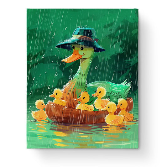Rainy Day Duck Family - Kids - miicreative