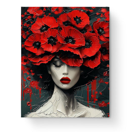 Red Poppies Radiance - Floral Women - miicreative