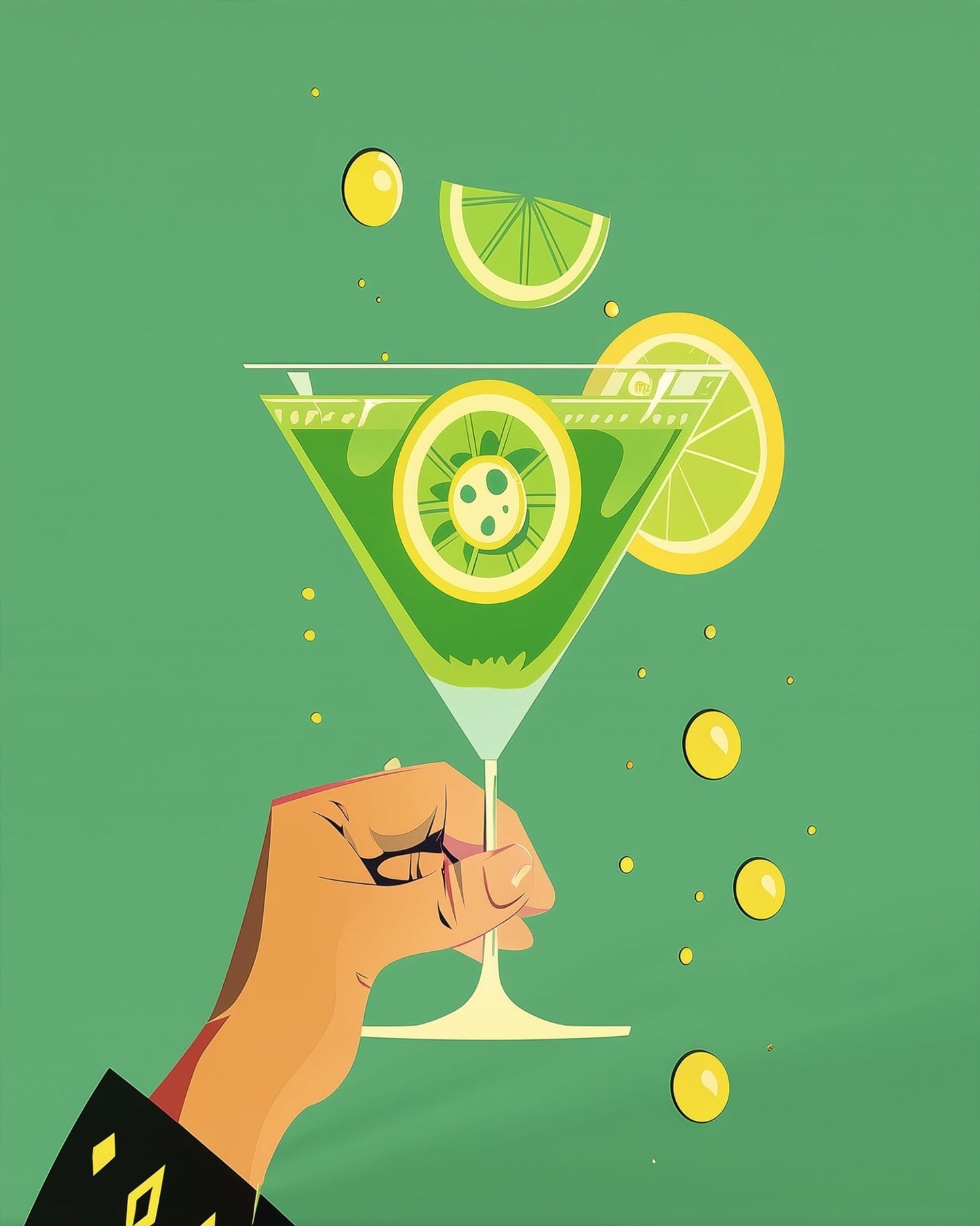 Refreshing Citrus Cocktail - Minimalistic - miicreative
