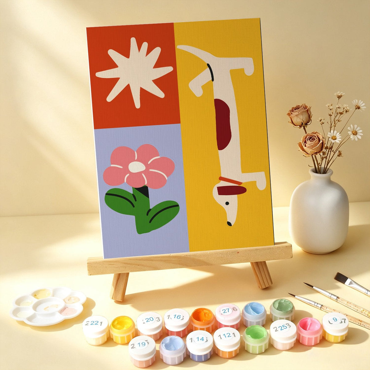 Retro Daydreams – Set of 6 Mini Paintings - miicreative