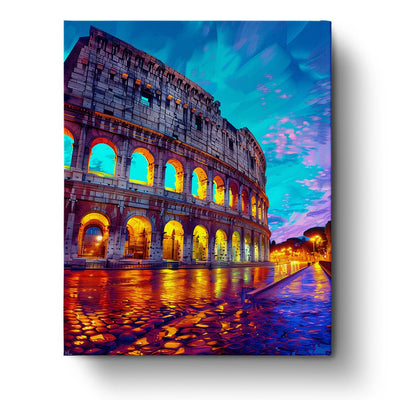 Rome Colosseum - Flavian Amphitheatre - miicreative - Paint by Numbers fixed Kit