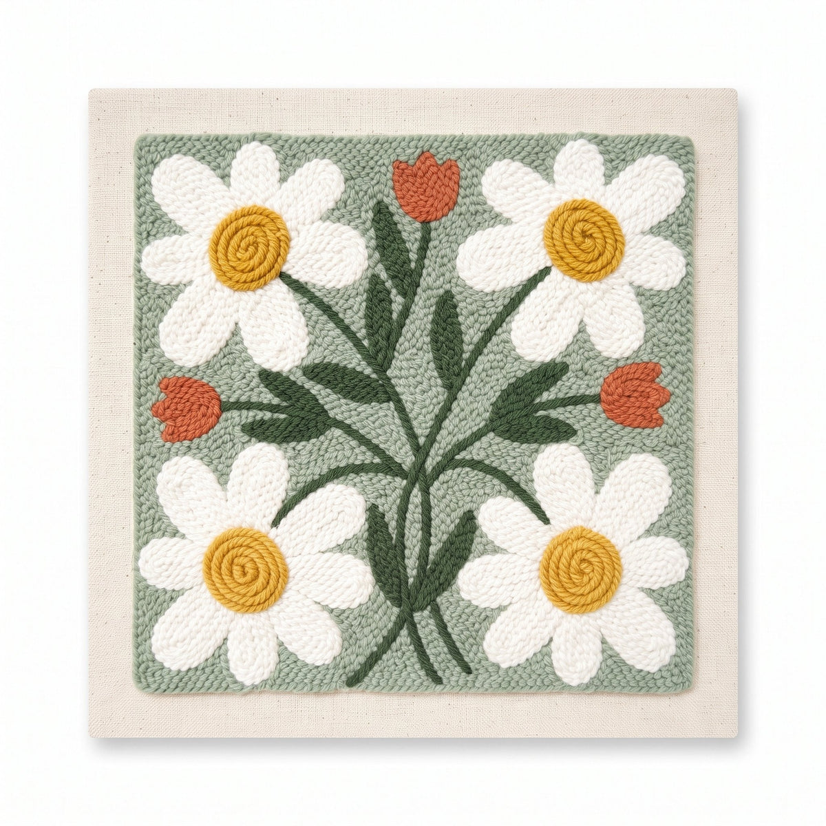 Sage Daisy Meadow – Square Edition - miicreative