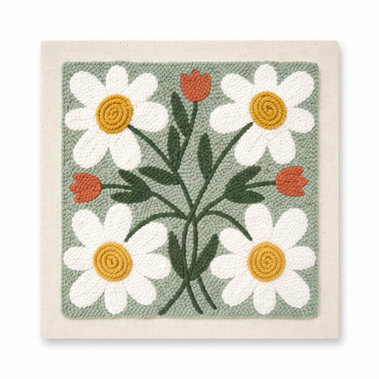 Sage Daisy Meadow – Square Edition - miicreative