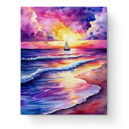 Sailing Serenity - Sea Landscape - miicreative