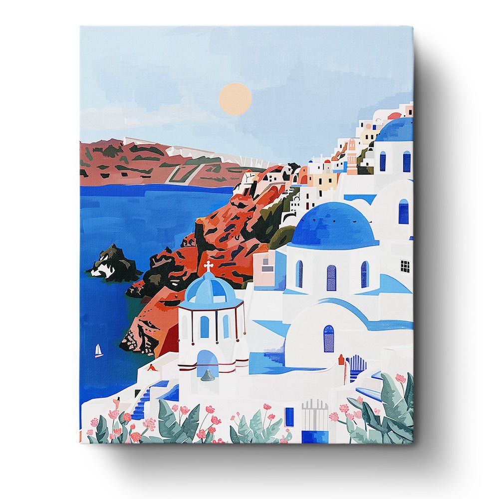 Santorini - miicreative - Paint by Numbers Fixed Kit - Pre-designed Kit