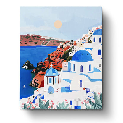 Santorini - miicreative - Paint by Numbers Fixed Kit - Pre-designed Kit