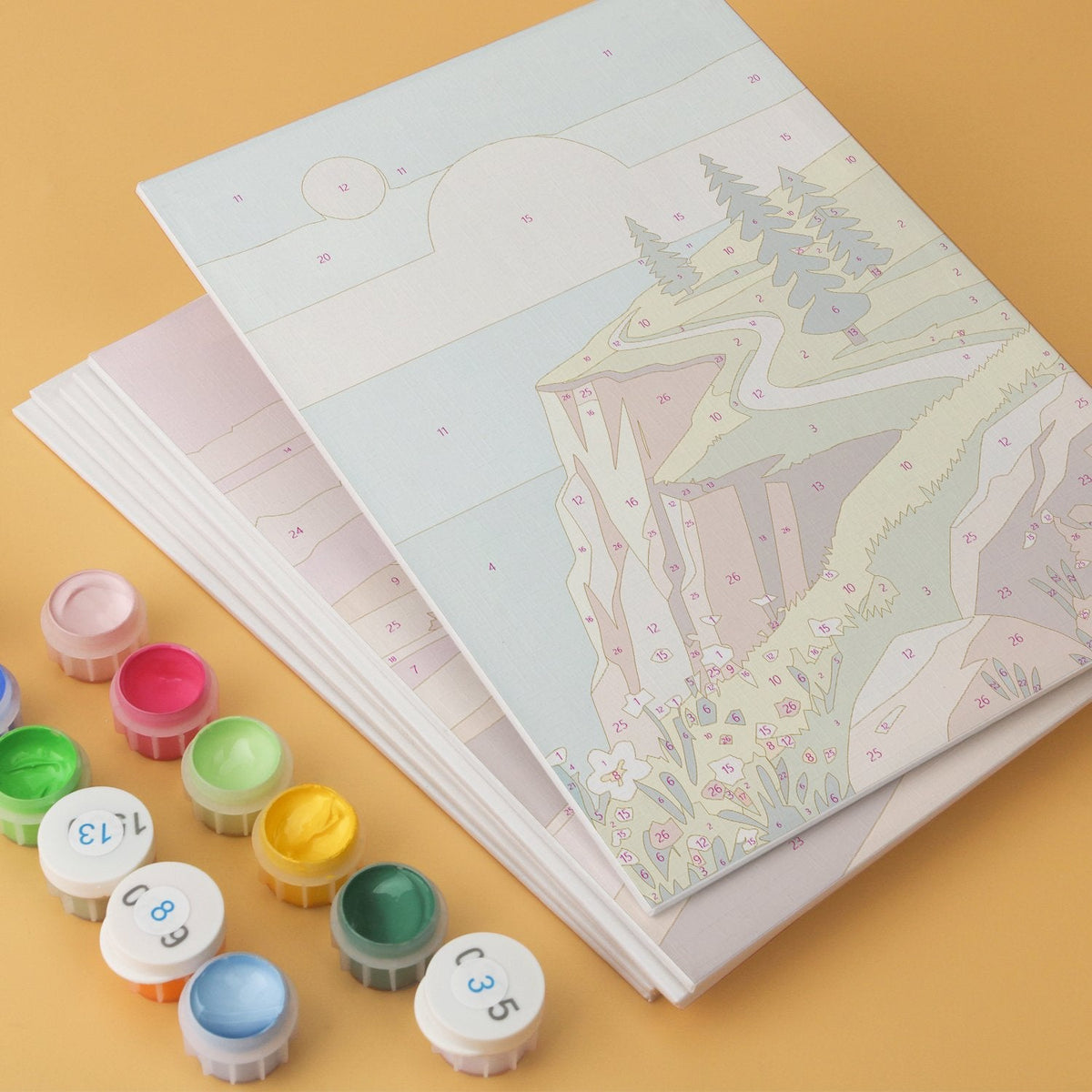 Scenic Horizons – Set of 6 Mini Paintings - miicreative
