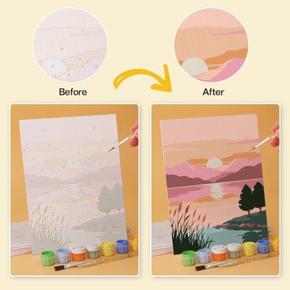 Scenic Horizons – Set of 6 Mini Paintings - miicreative