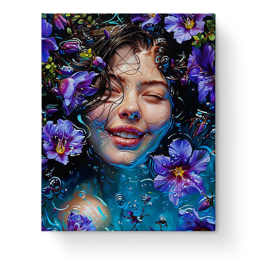 Serene Blossoms Awakening - Floral Women - miicreative