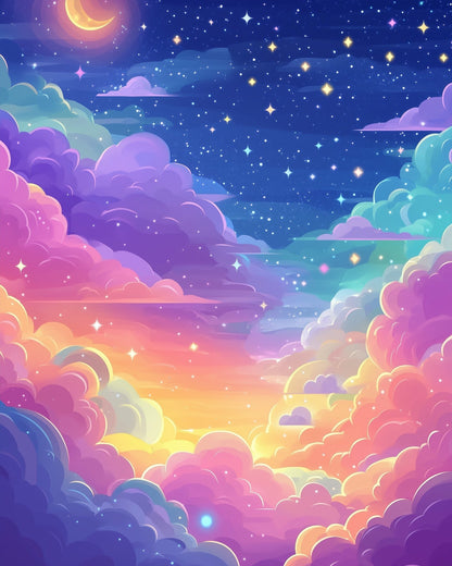 Serene Cosmic Clouds - Galaxies - miicreative