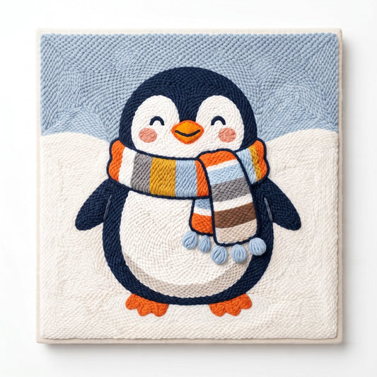 Silly Penguin - Square Edition - miicreative