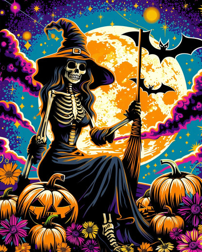 Skeletal Witch Enchantment - Halloween - miicreative