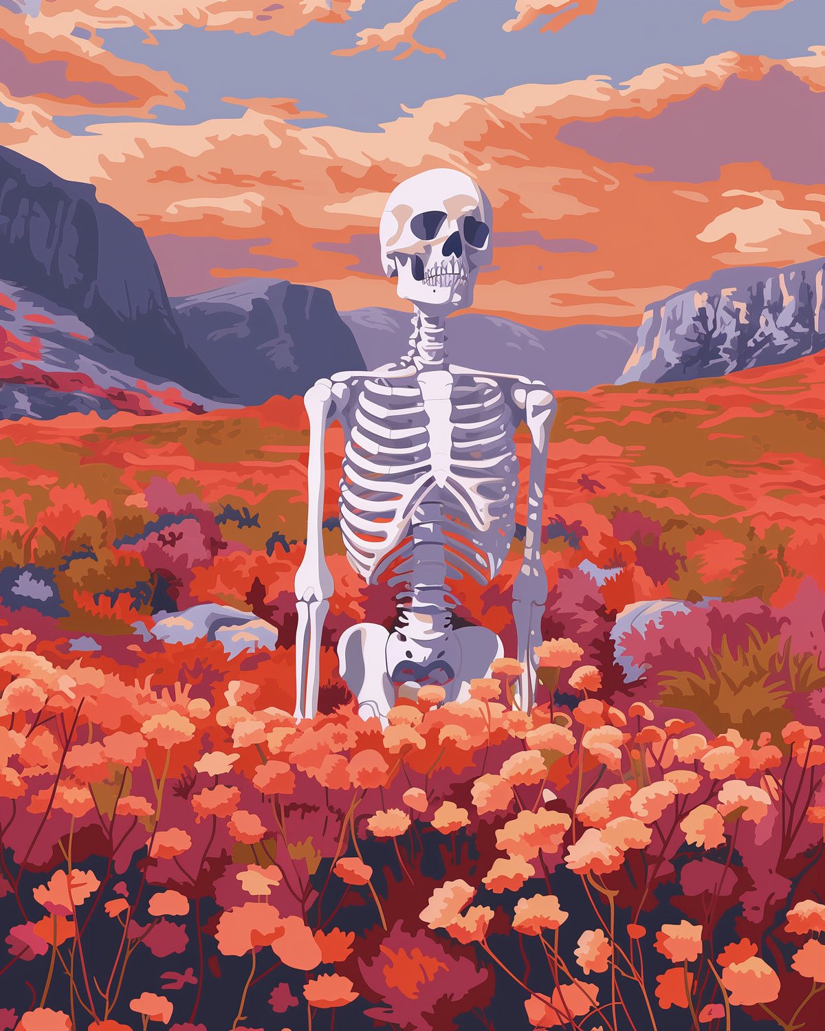 Skeleton Garden - miicreative - Paint by Numbers fixed Kit