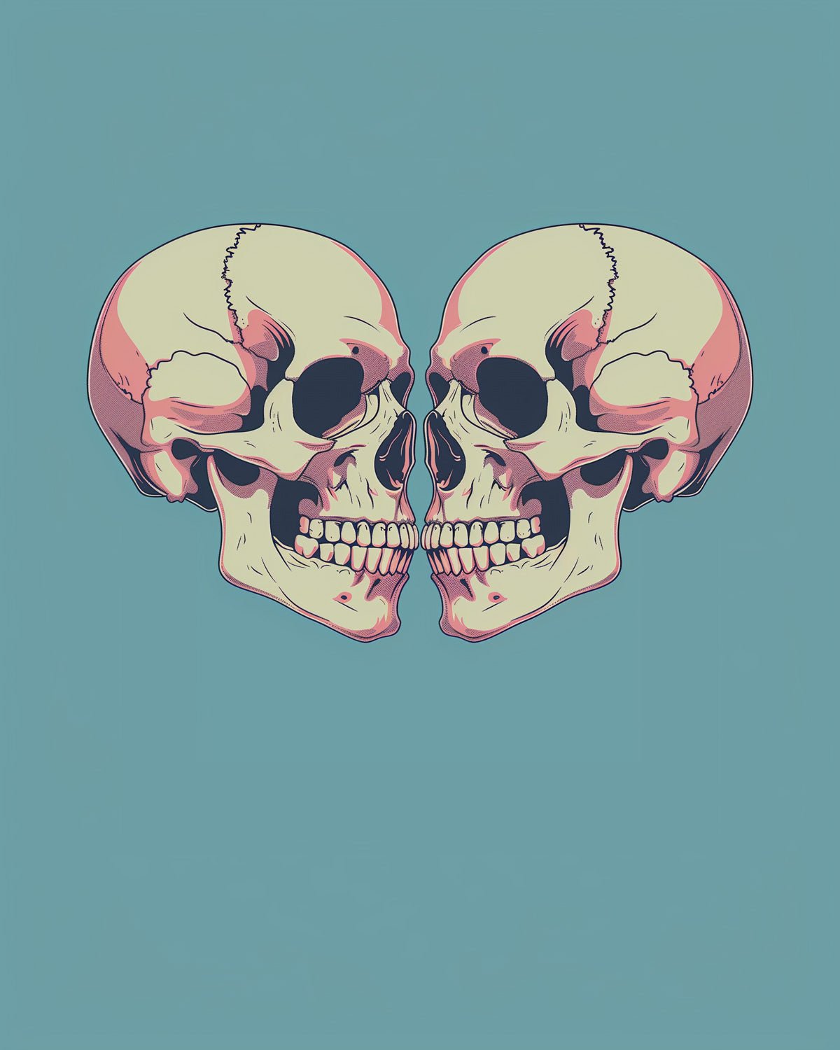 Skeleton Twins - miicreative - Paint by Numbers fixed Kit