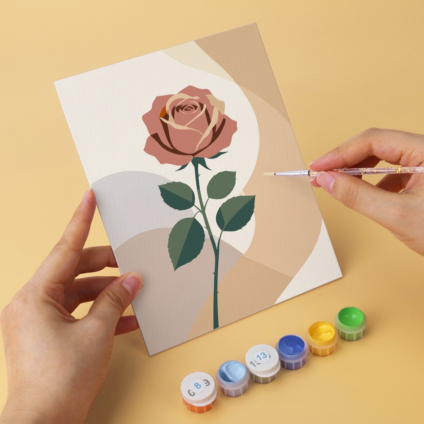 Soft Botanicals – Set of 6 Mini Paintings - miicreative