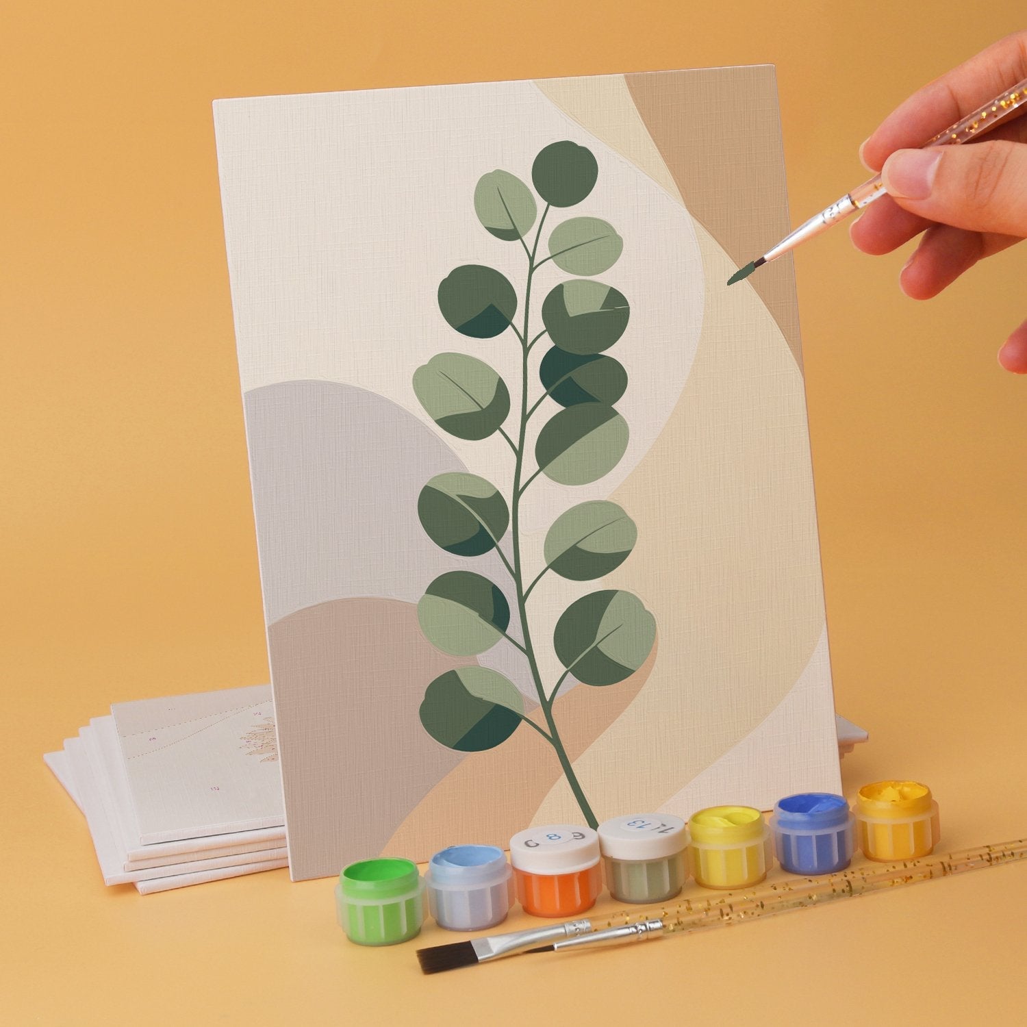 Soft Botanicals – Set of 6 Mini Paintings - miicreative