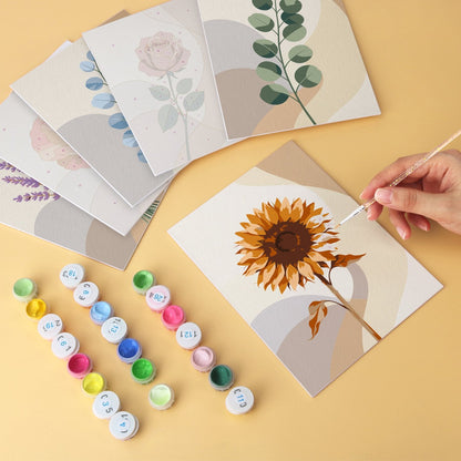 Soft Botanicals – Set of 6 Mini Paintings - miicreative