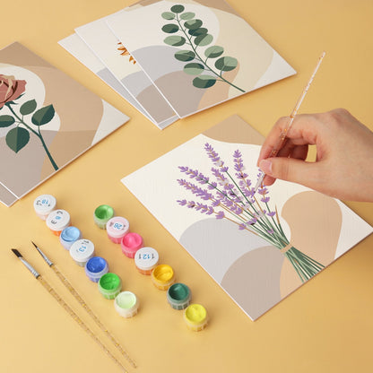 Soft Botanicals – Set of 6 Mini Paintings - miicreative