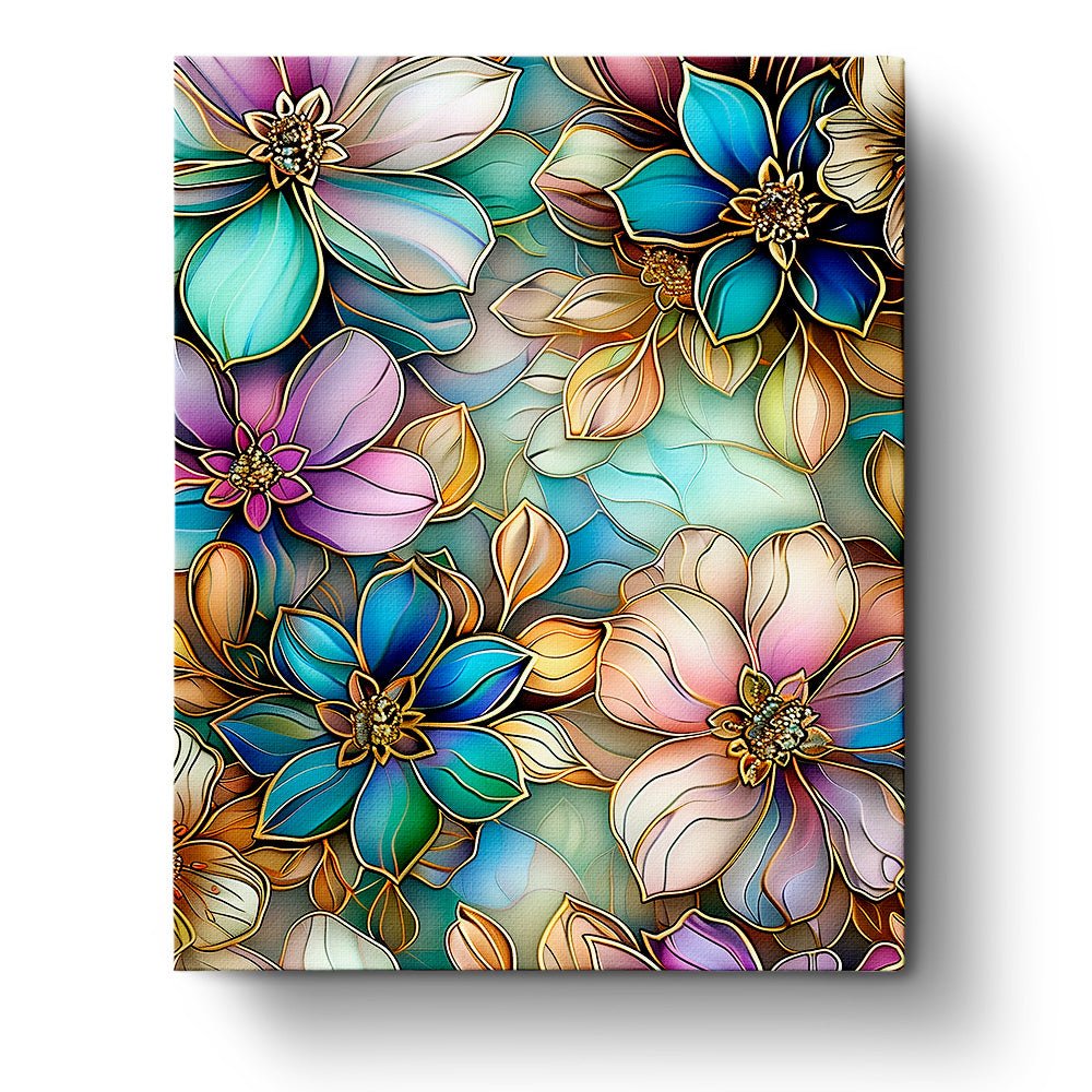 Stained Glass Floral Bliss - Bohemian Vibes - miicreative