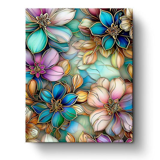 Stained Glass Floral Bliss - Bohemian Vibes - miicreative