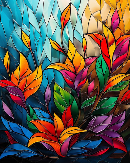 Stained Glass Serenity - Meditation - miicreative