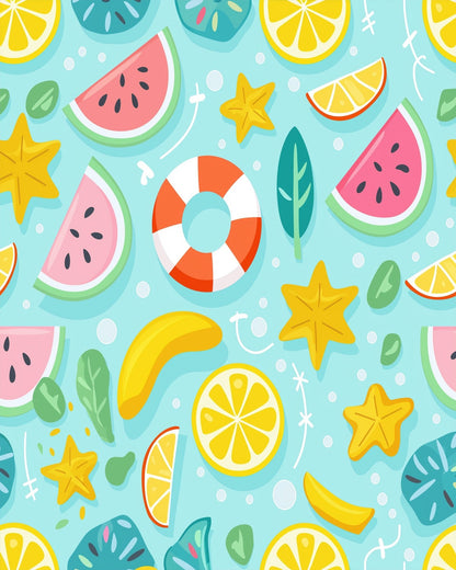 Summer Fruit Mix - Minimalistic - miicreative