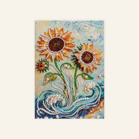 Sunlit Blooms of the Sea – Pearl Painting - miicreative