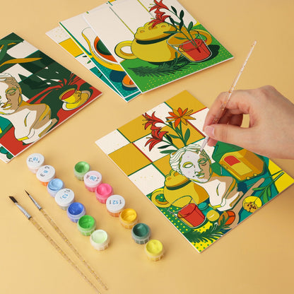 Sunlit Still Life – Set of 6 Mini Paintings - miicreative