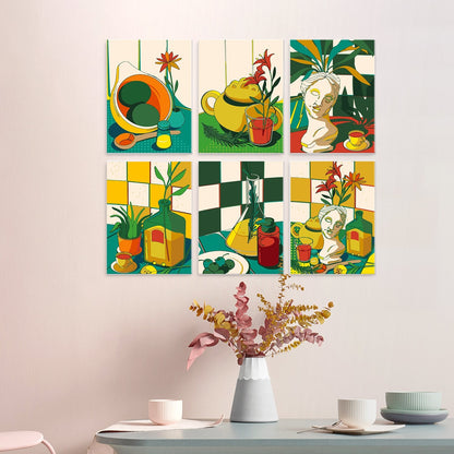 Sunlit Still Life – Set of 6 Mini Paintings - miicreative