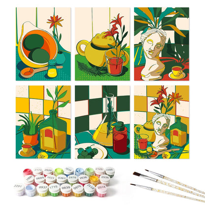 Sunlit Still Life – Set of 6 Mini Paintings - miicreative